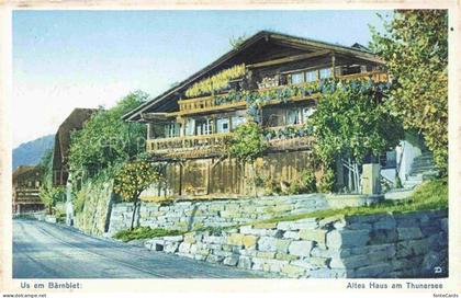 Merligen Thunersee BE Altes Oberlaenderhaus am Thunersee