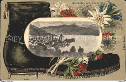 Oberhofen Thunersee Oberhofen am Thunersee mit Burg