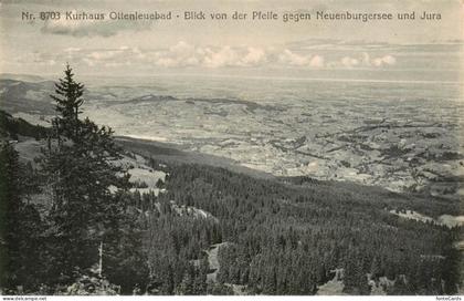Ottenleuebad Guggisberg BE Panorama Blick von der Pfeife gegen Neuenburgersee un