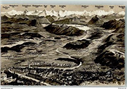 3123 Belp - Vogelschau Bern und Hinterland Feldpost Terr.Füs. Kp. I/107... - 39497790