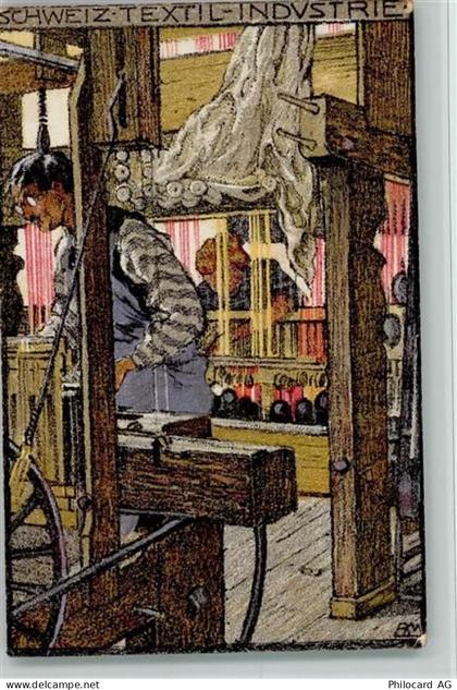3000 Bern Berne 1916 Lithographie Schweiz. Textil Industrie -Berufe - La... - 13094091