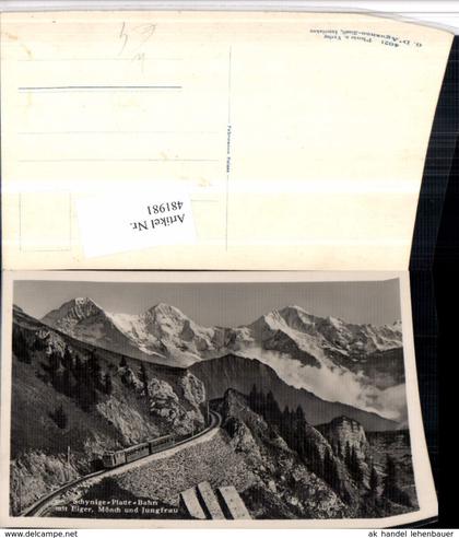 481981,Schynige Platte-Bahn Zahnradbahn b. Gündlischwand Bergkulisse Kt Bern