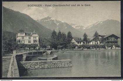 AK Bönigen, Hotel Oberländerhof und de la Gare