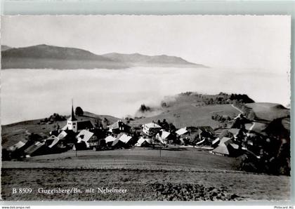 3158 Guggisberg Gebrauchsspuren Guggisberg mit Nebelberg - 13132862