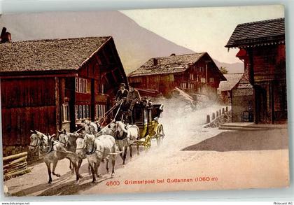 3864 Guttannen - Grimselpost Postkutsche - 13271522