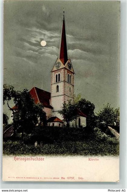 3360 Herzogenbuchsee 1907 Mondschein Kirche - 10611272