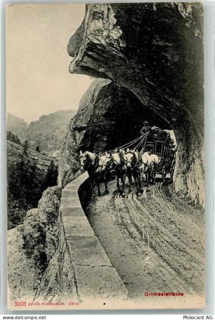 3862 Innertkirchen - Postkutsche auf der Grimselstraße - 10664577