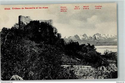 2520 La Neuveville - Chateau Eiger Mönch Jungfrau - 10584171