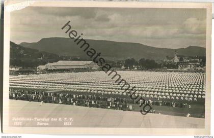 Jubiläums-Turnfest des E. T. V. Aarau 1932 - Foto-Ansichtskarte - Verlag H. Schaub Höngg