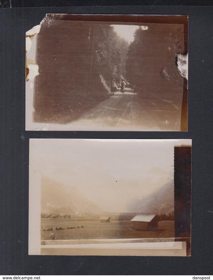 Schweiz 2 kleinformatige Original Photos Lenk im Simmental  1907