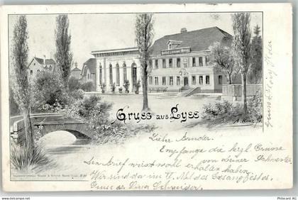 3250 Lyss 1903 - sign. Kunz, A. Gasthaus zum weissen Kreuz - 13552211