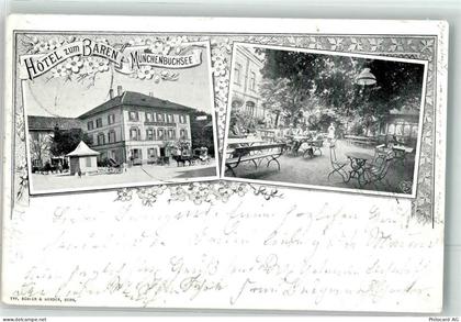 3053 Münchenbuchsee 1902 - Hotel zum Bären Bahnpost Zug 255 Nr. 15 - 13623184