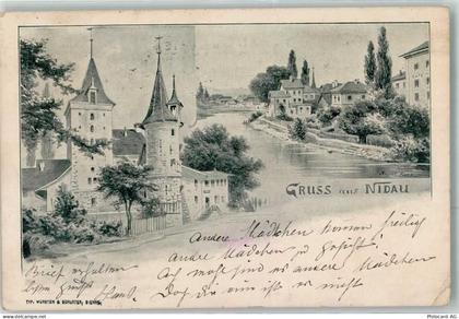 2560 Nidau 1899 Gebrauchsspuren sign August Kunz - 13481895