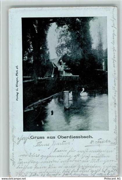 3672 Oberdiessbach 1902 - Schwäne - 13085651