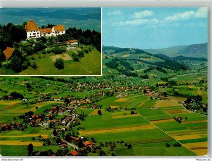 3665 Wattenwil Foto AK Fliegeraufnahme Hotel - 38069799