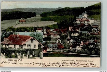 3076 Worb 1905 - Haushaltungsschule und vue generale - 13208840