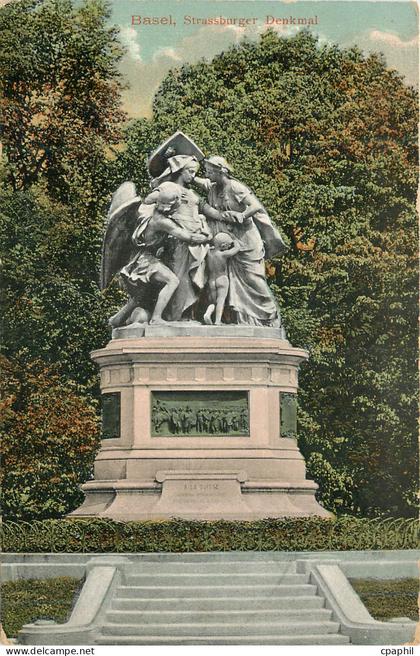 CPA Basel Strassburger Denkmal