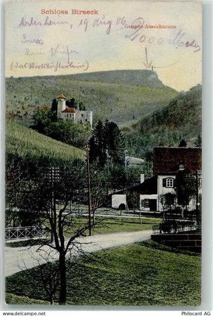 Birseck Ruine 1906 - Schloss Gempen-Aussichtsturm - 13174717