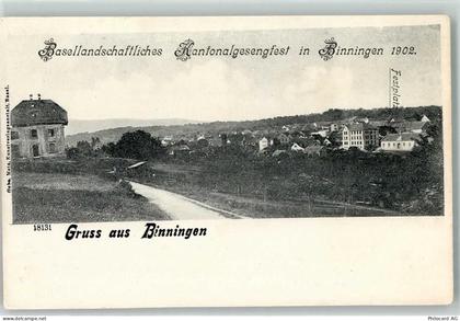 4102 Binningen 1902 - Basellandschaftliches Kantonalgesangsfest - 13455802
