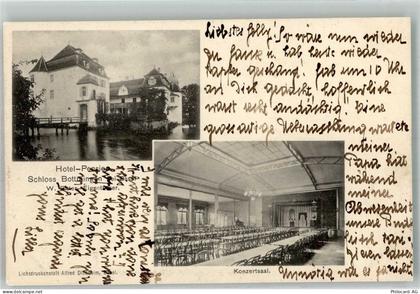 4103 Bottmingen 1905 Foto AK Hotel Pension Schloss Bahnpost Basel-Fluh... - 14001130
