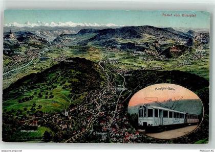 4103 Bottmingen - Birsigtal-Bahn Vogelschau - 13908485
