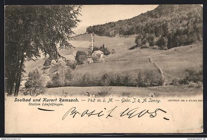 AK Ramsach, Läufelfingen, Panorama mit Bäumen