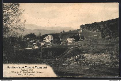 AK Ramsach, Läufelfingen, Panorama mit Bergen