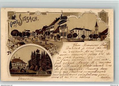 4450 Sissach 1897 BOAKC Kutsche Lithographie - 13700121
