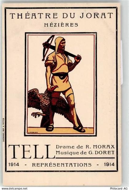 1684 Mézières FR Lithographie Theater Tell - 52020926