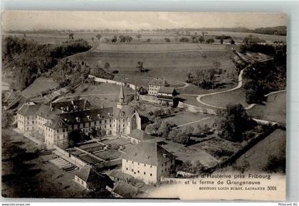 1725 Posieux Hauterive FR 1907 Foto AK Abbaye dHauterive Kirche - 38216722