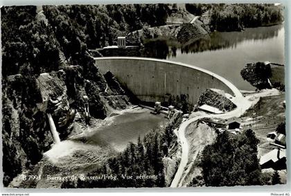 1728 Rossens FR - Fliegeraufnahme Staumauer - 10305362