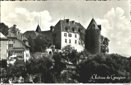Gruyeres FR Gruyeres Chateau x 1958