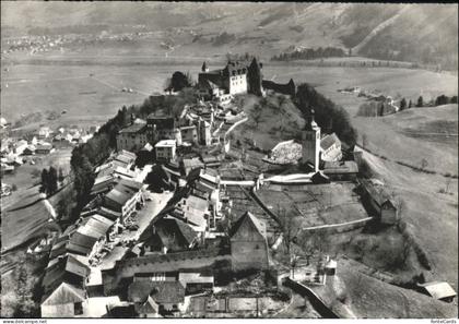 Gruyeres FR Gruyeres Fliegeraufnahme