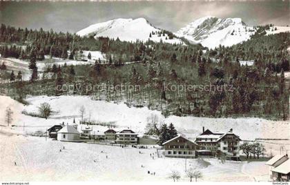 Les Sciernes-d Albeuve FR Vue panoramique en hiver