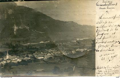 SUISSE(GRANDVILLARD) CARTE PHOTO