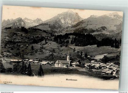 1669 Montbovon Foto AK Kirche - 38216704