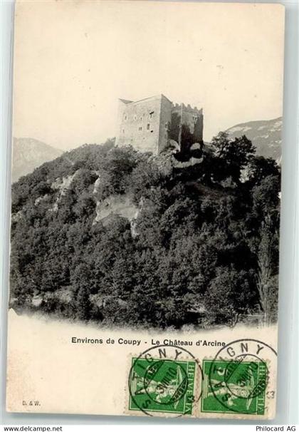 1242 Satigny Peney GE 1910 - Chateau d Arcine Ort lt. Stempel - 10592704