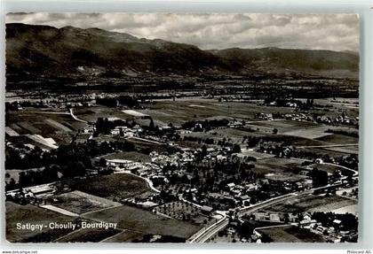 1242 Satigny Peney GE - Fliegeraufnahme Choully Bourdigny - 10592802