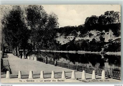 1200 Genève Genf 1906 Gebrauchsspuren Le sentier des Saules - 10619738