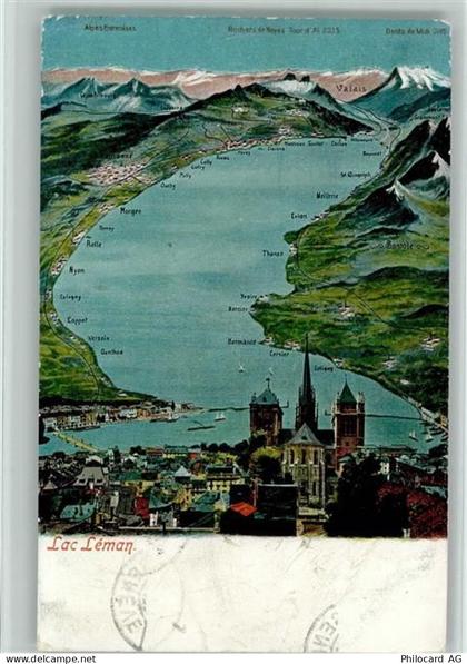 Genfersee Lac Leman 1905 - 10158779