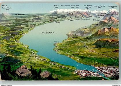 Genfersee Lac Leman - Vogelschau - 39497745