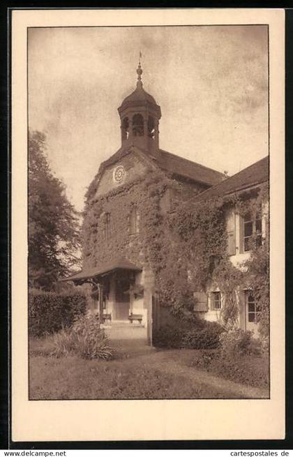 AK Satigny, Temple, Ansicht der Kirche