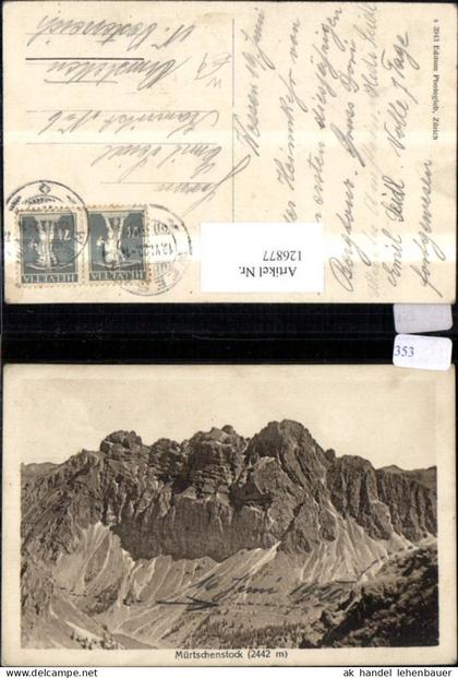 126877,Mürtschenstock Bergansicht 1920 Fronalpstock Netstal Wees Kt. Glarus