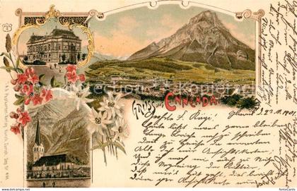 Ennenda Panorama Schloss Kirche