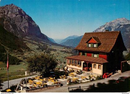 Haslen GL Berggasthaus Tannenberg Fernsicht Feldpost