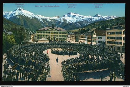 AK um 1915 Landsgemeinde Glarus mit den Gemeinden Ennenda, Netstal und Riedern Kanton Glarus
