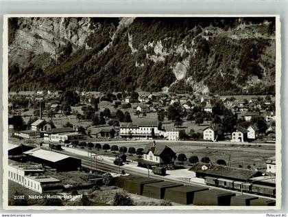 8752 Näfels Foto AK Bahnhof Mollis - 14005575