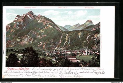 AK Näfels, Bergpanorama mit Rautispitz