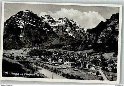 8754 Netstal Foto AK Bahnhof Glärnischkette Feldpost Feldbatterie 71 - 38212164
