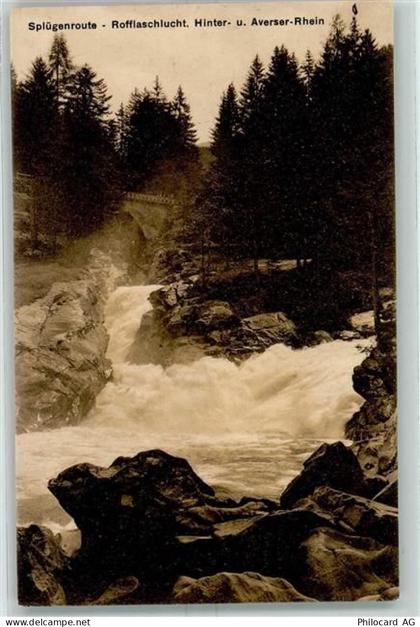 7440 Andeer - Splügenroute Rofflaschlucht Hinter und Averser Rhein - 10391326